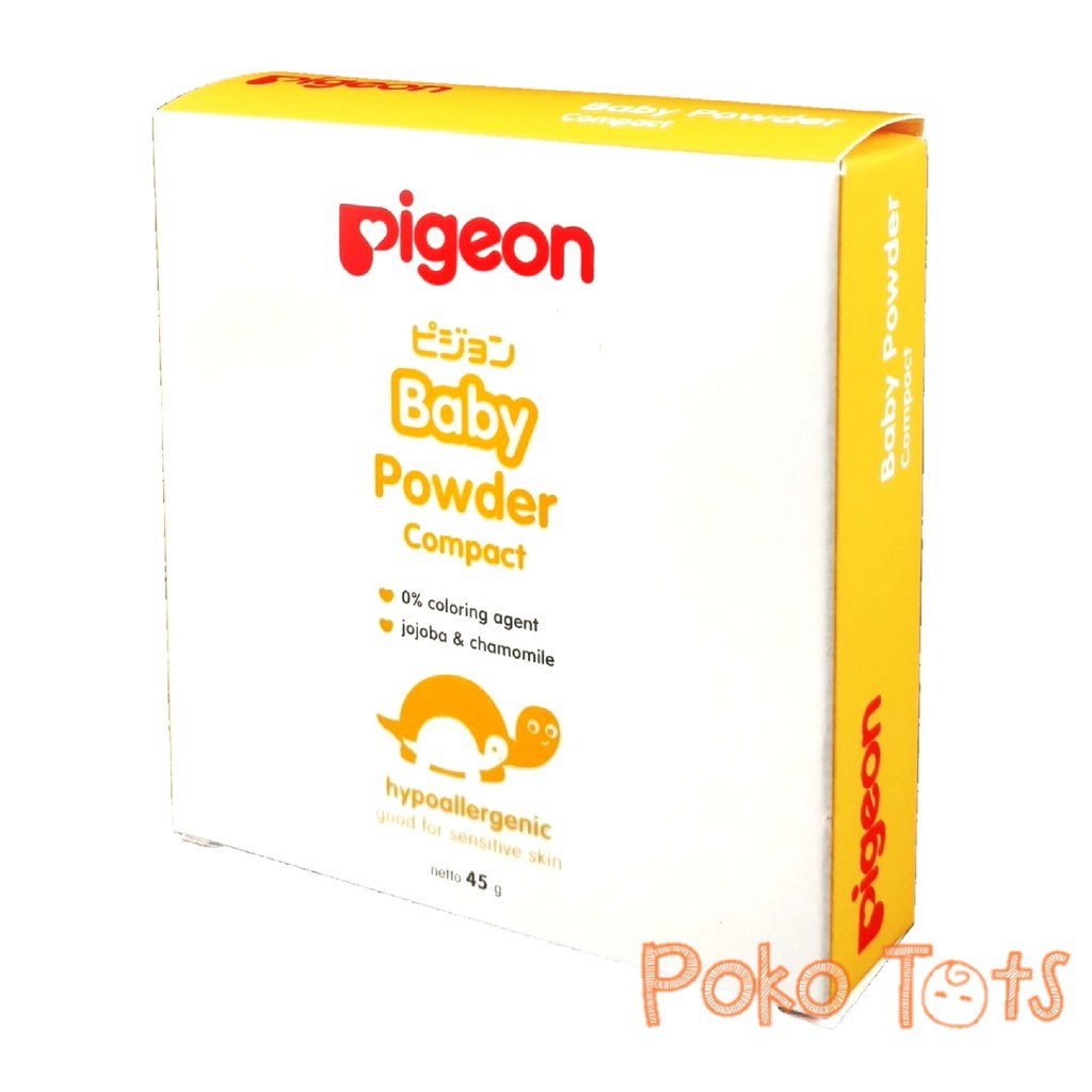 Pigeon Baby Compact Powder Cake Bedak Bayi Padat 45gr WHS