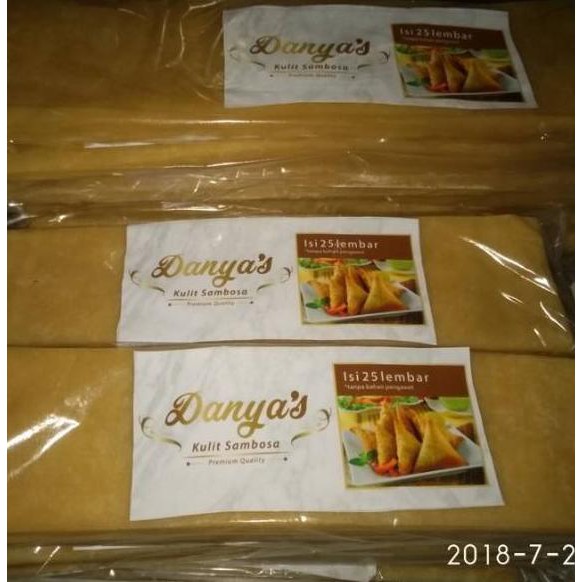 

[KODE BARU 676] KULIT SAMBOSA / SAMOSA BESAR 32 CM X 8.5 CM (ISI 25 LEMBAR) TERBARU..!!