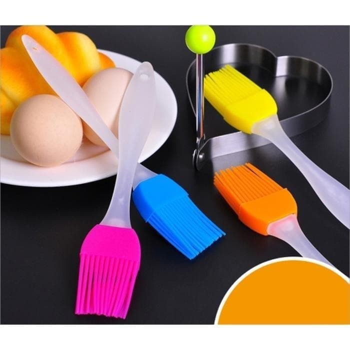 KUAS ROTI BARBEQUE / SILICONE FOOD BRUSH - Kuas Oles Minyak Barbeque Roti Kue Silikon