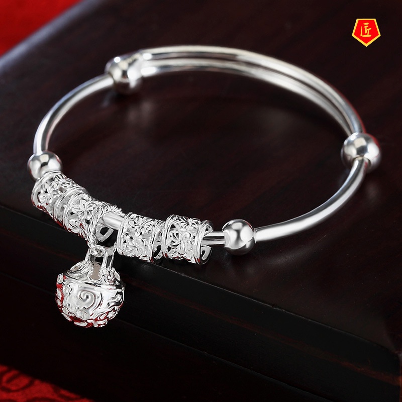 [Ready Stock]Fashion Elegant Baby Bell Silver Bracelet Bracelet