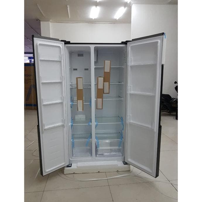 GEA G2D-472 Kulkas Side by side G2D 472 G2D472 Inox Silver Grs Resmi New