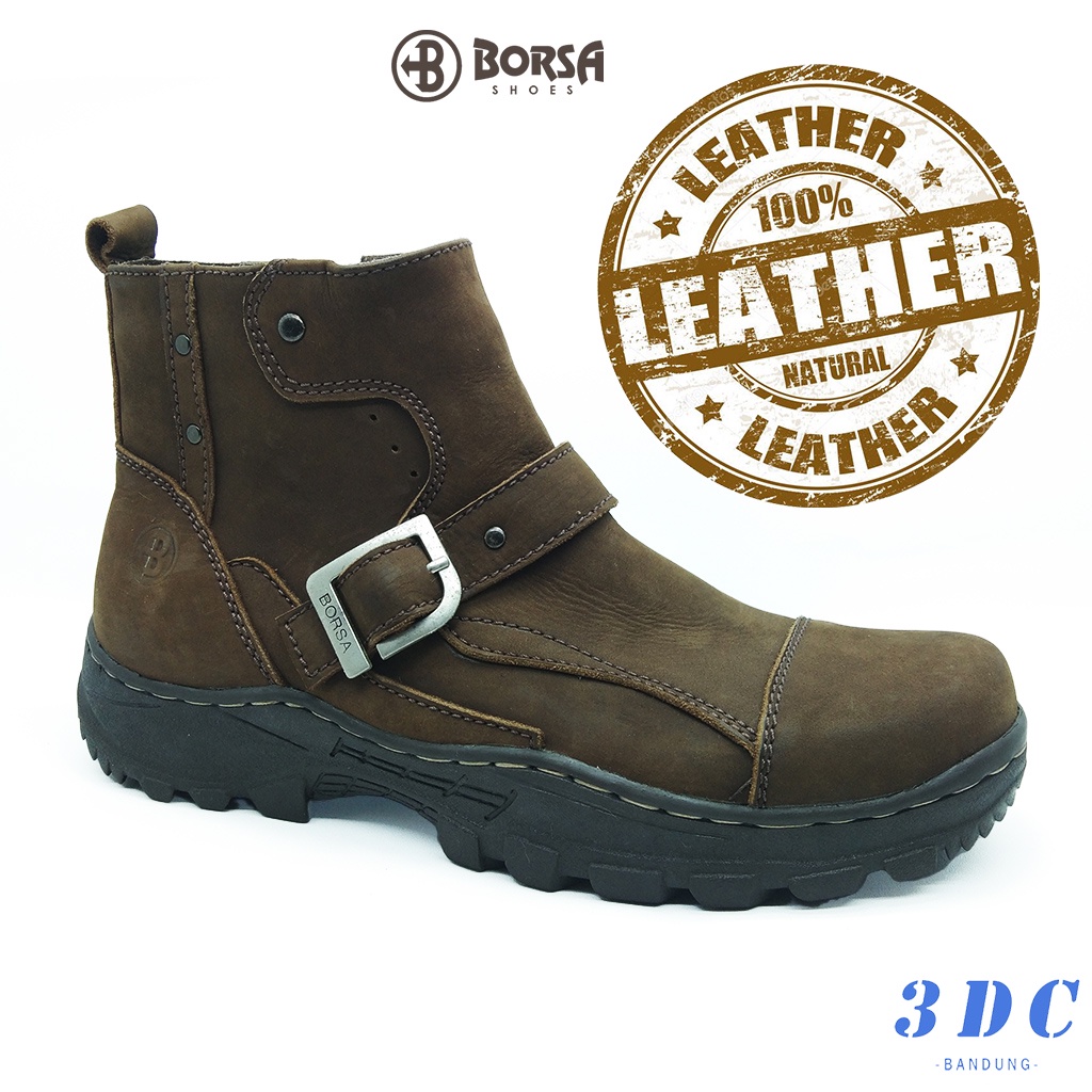 SEPATU BOOTS KULIT BORSA ROBUST 512 - ORIGINAL LEATHER SAFETY BOOTS