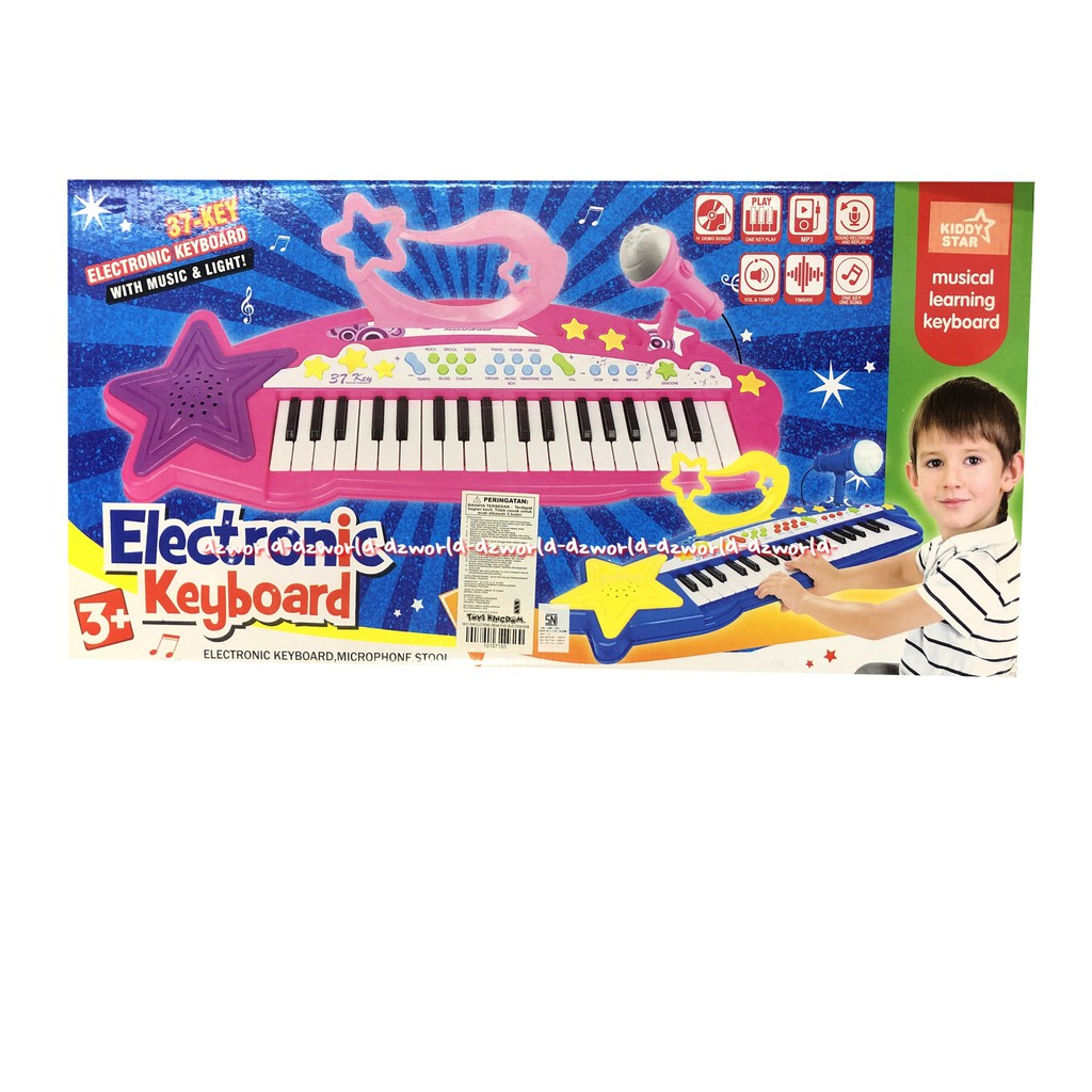 Kiddy Fun Musical Learning Keyboard Electronic Mainan Anak Piano