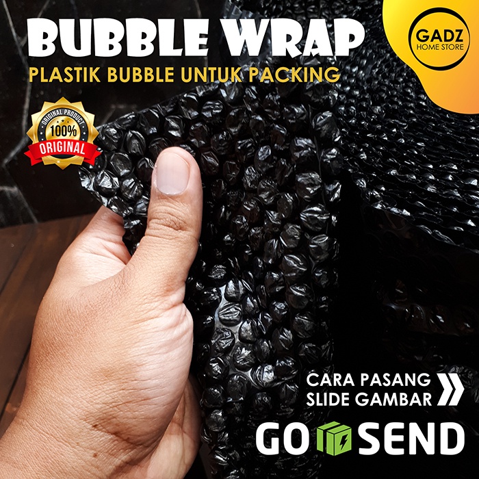 

Bubble Wrap Packing Hitam 125 Cm x 1 Meter