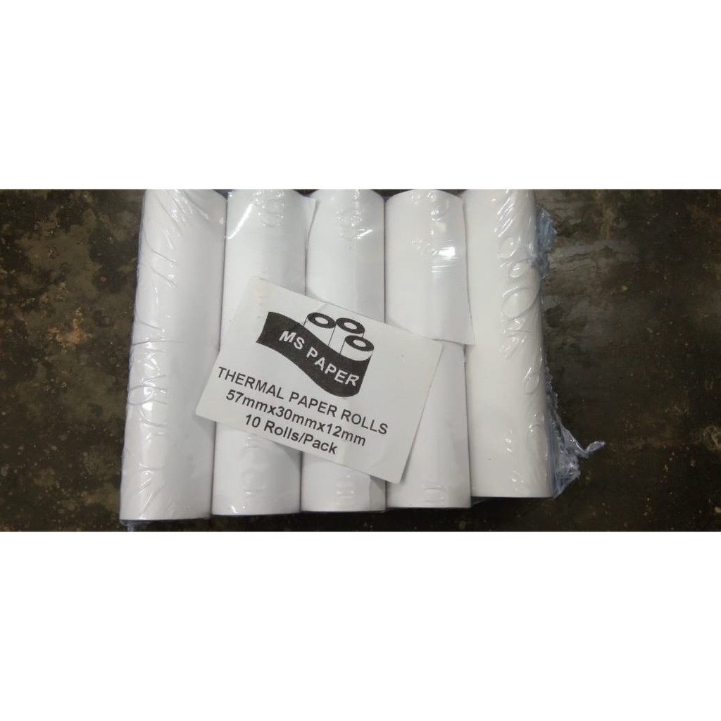 

Kertas thermal 57x30 (min.10roll)