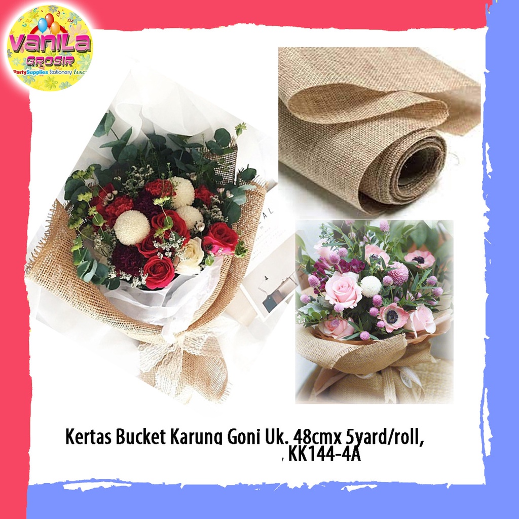 

(1Roll) Wrapping flower Karung Goni, Kertas buket bunga Karung Goni, kertas buket bunga hadiah, Buket Bunga, Hand buket, Hadiah souvenir wisuda valentine