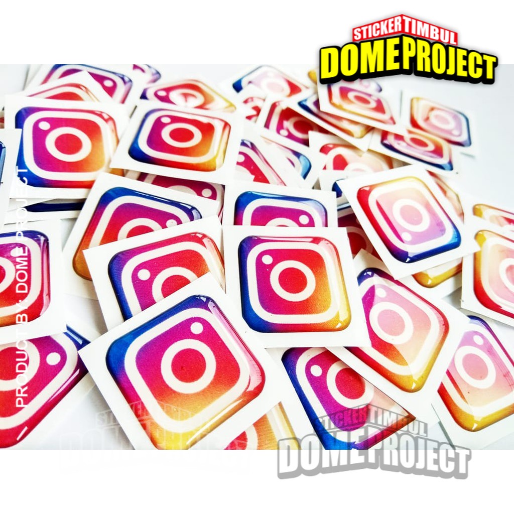 IG ICON Emblem Stiker Resin Aksesoris Casing PC dan laptop