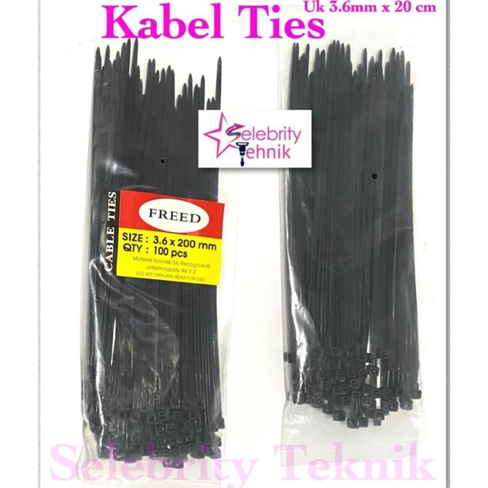 

Kabel Ties 3.6 x 20 cm/Kabeltis 3.6 x 200mm selebr17