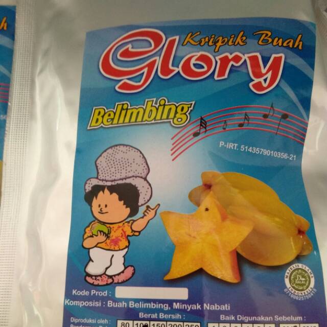 Keripik buah belimbing glory 100 g