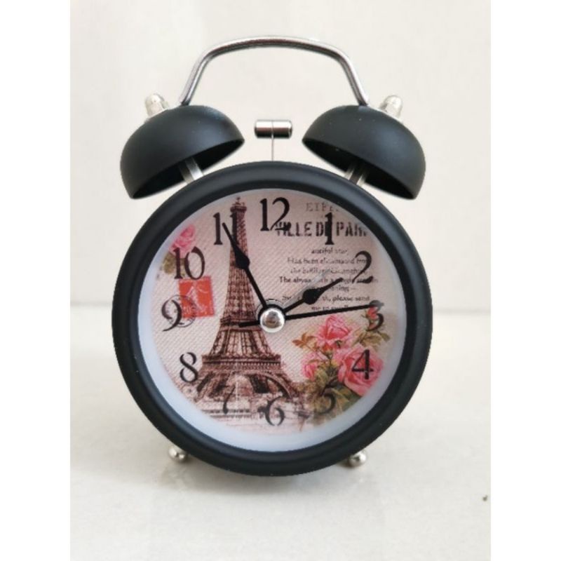 jam weker polos kring berdering nyaring/angka timbul/full colour unik