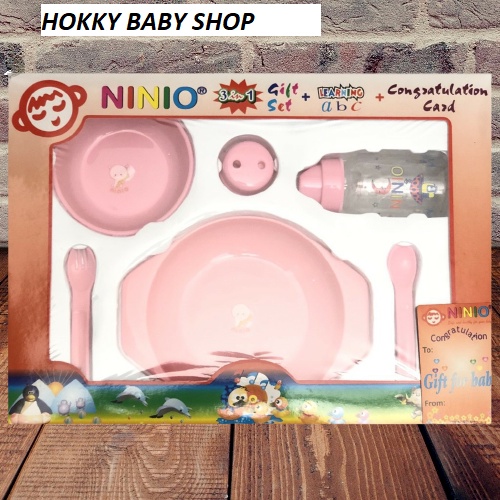 Ninio Gift Set 3 in 1 Set / Tempat Makan Bayi