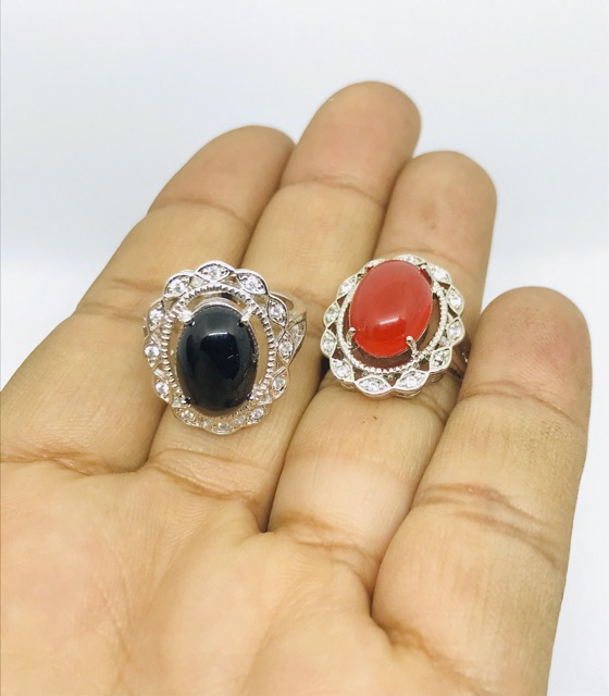 Cincin batu // cincin akik // cincin wanita // cincin lapis emas // cincin