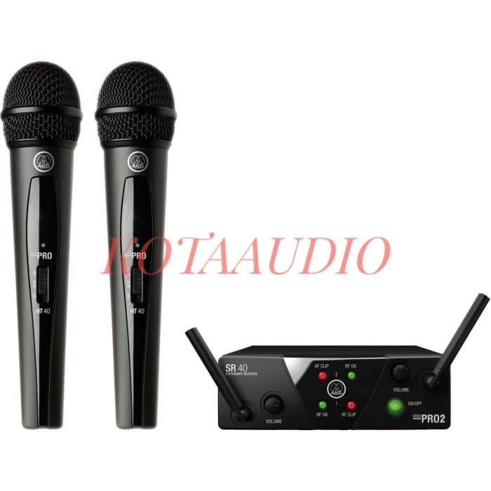 Mic Wireless AKG WMS40/ WMS 40 Pro Mini 2 Mic Handheld