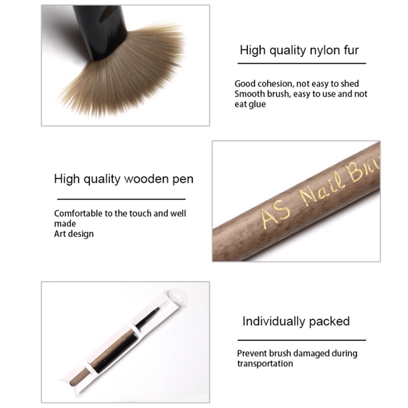 [FLASHES] NAIL ROUND BRUSH HIGH QUALITY NAIL PEN