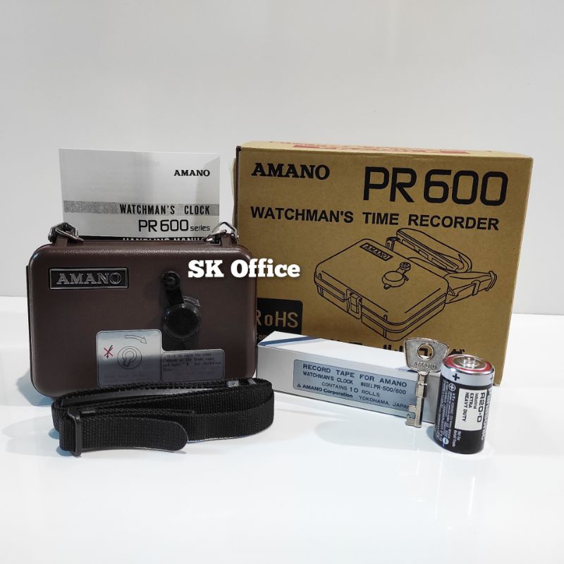 Watchman Clock Amano PR600 Security Control Patrol Mesin Amano Satpam