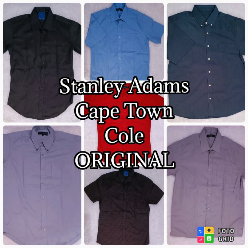 Kemeja Lengan Pendek Pria Brand Stanley Adams Original Matahari Branded Murah / Hem Pria Lengan Pend