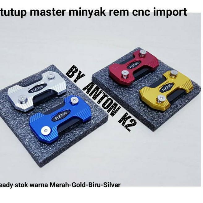 ￣➪ TUTUP MASTER MINYAK REM ATAS VARIASI MOTOR BEAT STREET-BEAT FI-SCOOPY - Gold (Harga termurah)