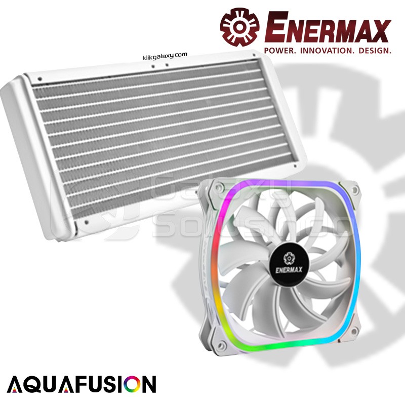 ENERMAX AQUAFUSION 240 SQUARE ARGB AIO CPU Cooler - White