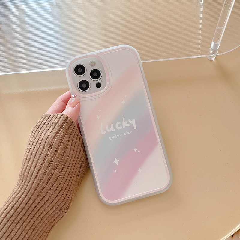 Soft Case Silikon Matte Bening Desain Lollipop Pelangi Untuk iPhone 11 12 13 Pro Max 6 6S 7 8 + Plus SE 2020 X XR XS Max Xiaomi Redmi Note 7 8 10 Pro Bumper