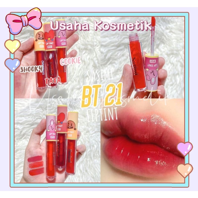 PROMO PER6PCS LIP TINT SASIMI BT21 MOISTURIZING &amp; LIQUID NO. S-1942