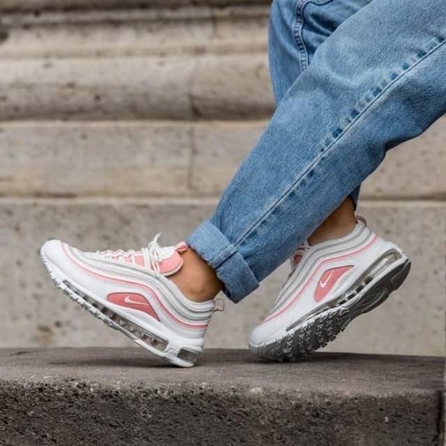 nike air max 97 bleached coral women's shoe