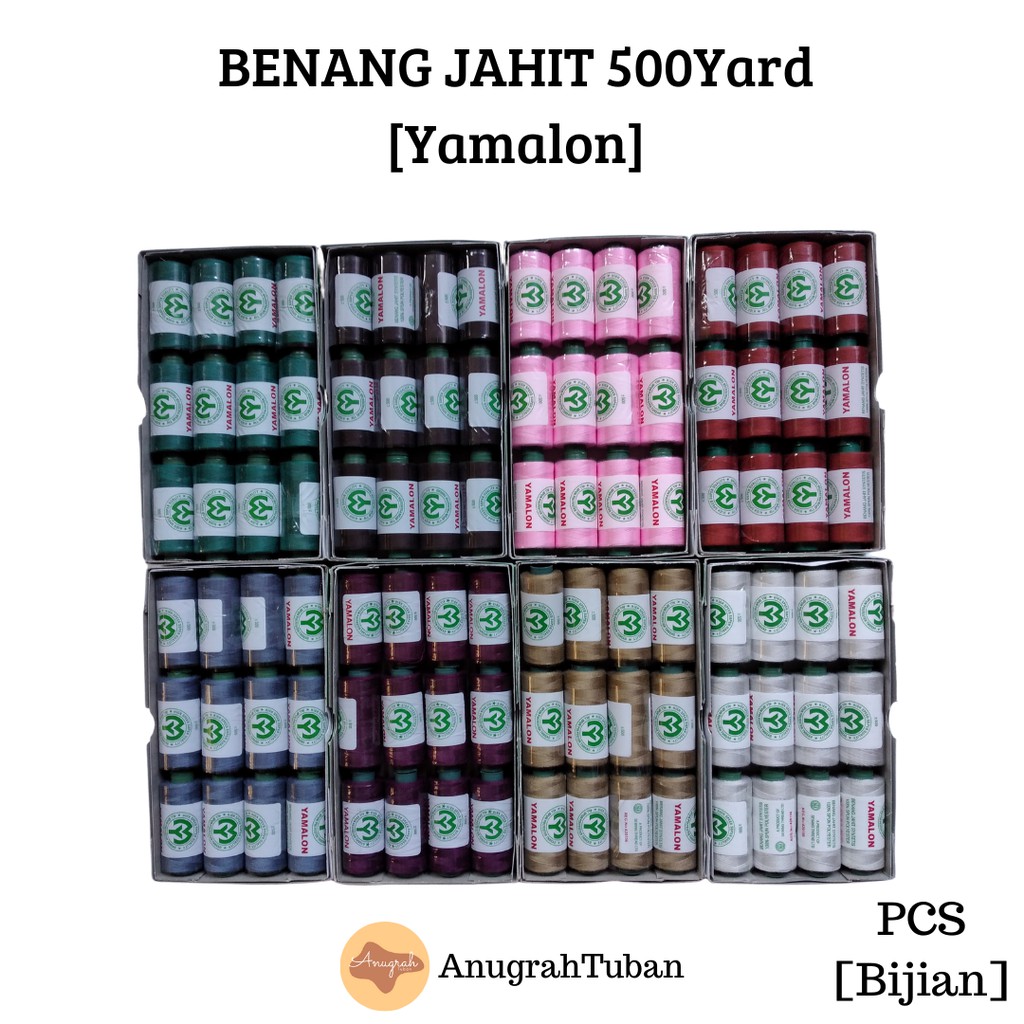 [Katalog 2] Benang Jahit Katun Yamalon 40/2 500 Yards Spun Polyester Warna Warni Murah High Quality