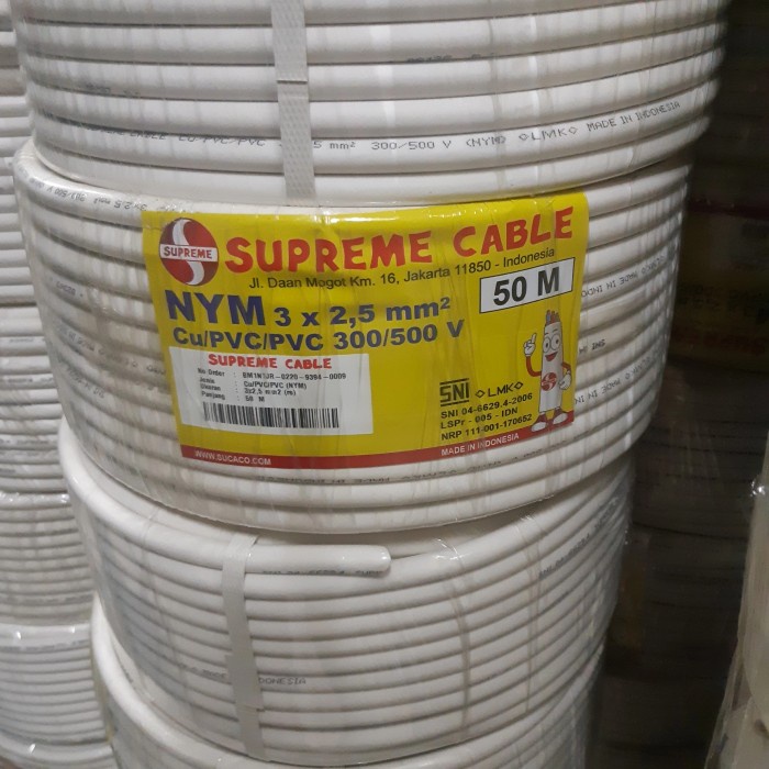 Kabel Roll - Kabel Supreme Nym 3X2.5Mm 50 Meter / 1 Roll