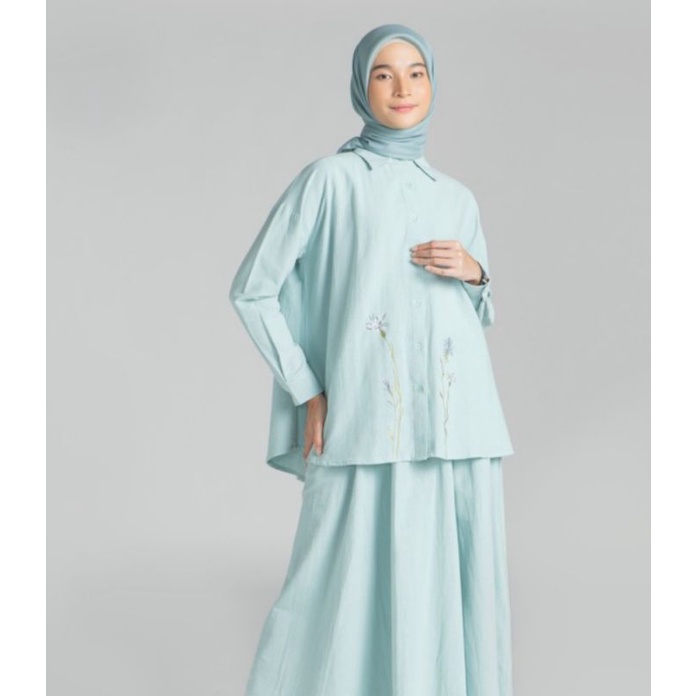 Tansy Set Pale Blue By Masa Linen x Ria Miranda