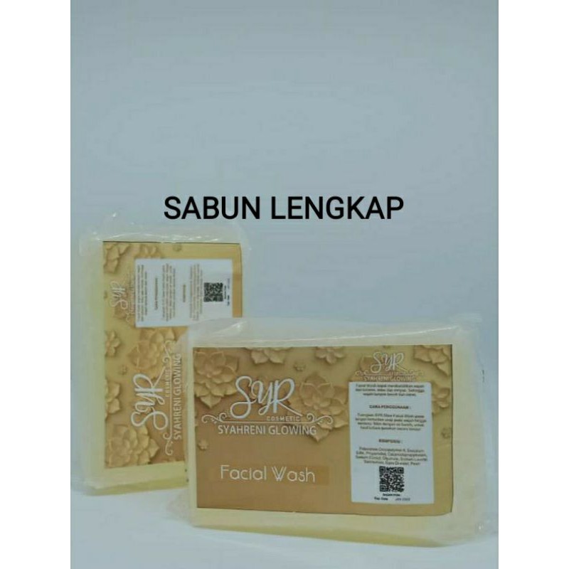 Bisa cod bpom skincare cream paket lengkap syahreni glowing set krim siang malam ori syahraeni syr-Sabun