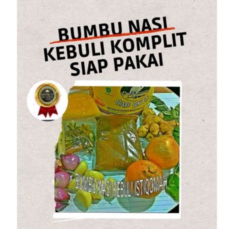 

Bumbu Kebuli komplit Siap Masak untuk 1 kg beras