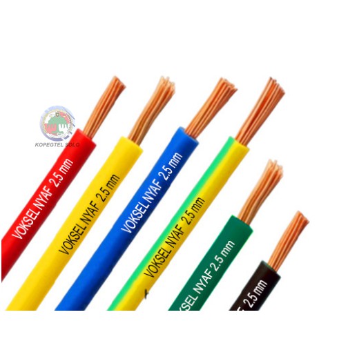 Voksel Kabel Listrik NYAF 2.5; 1x2.5 mm² 1 M