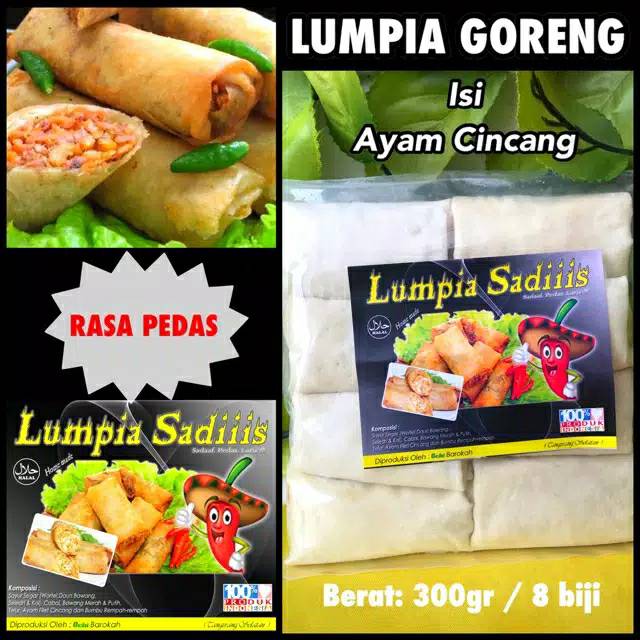 

LUMPIA PEDES SADIS ISI AYAM 8 PCS 300 gr