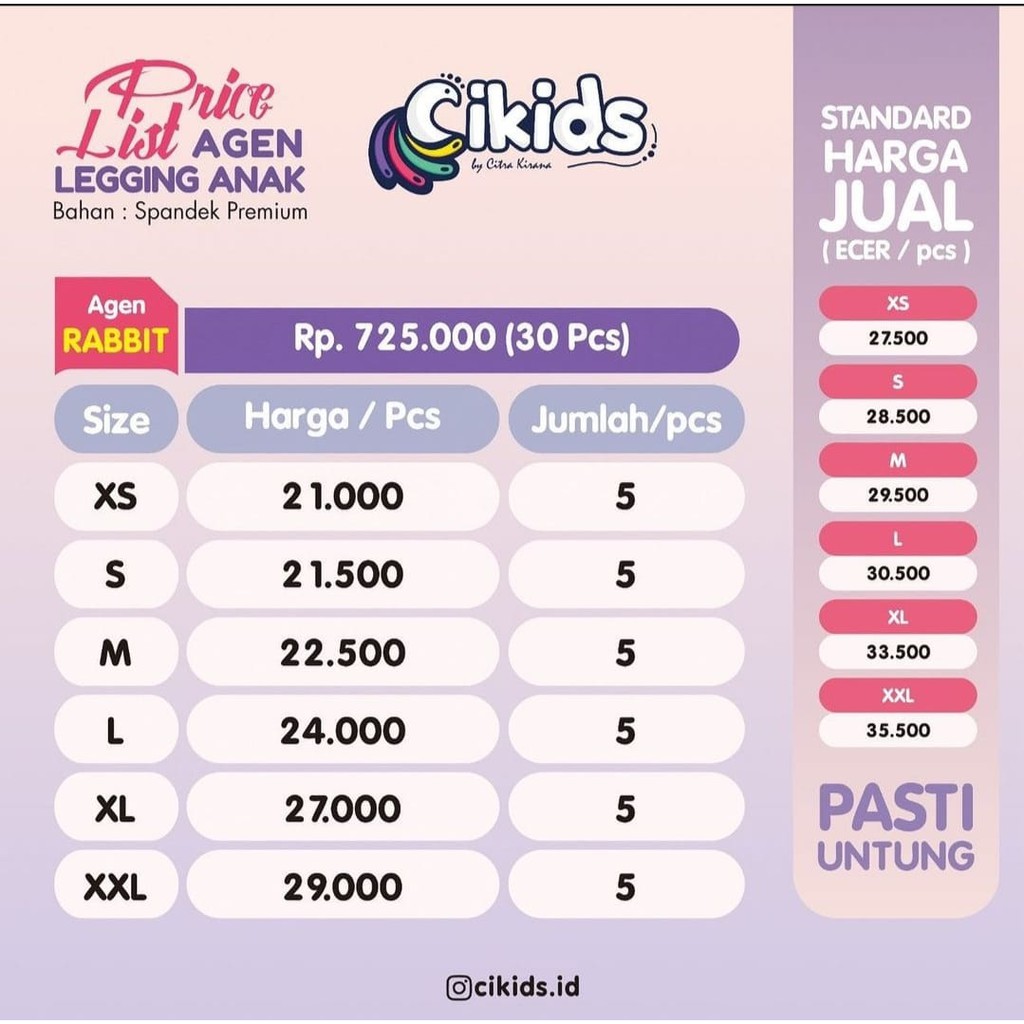 [LEGGING] Cikids.id agen RABBIT