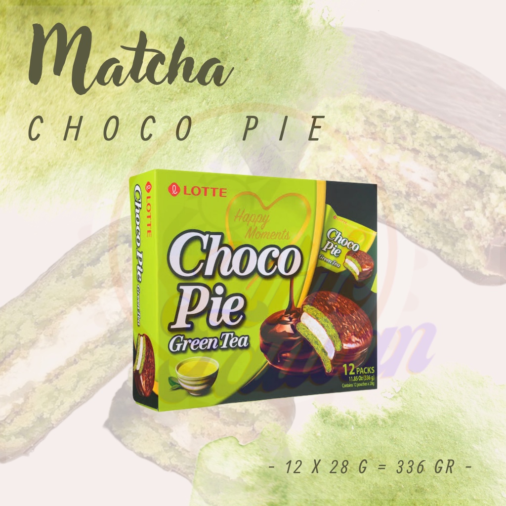 Lotte Choco Pie Matcha - 1 Box