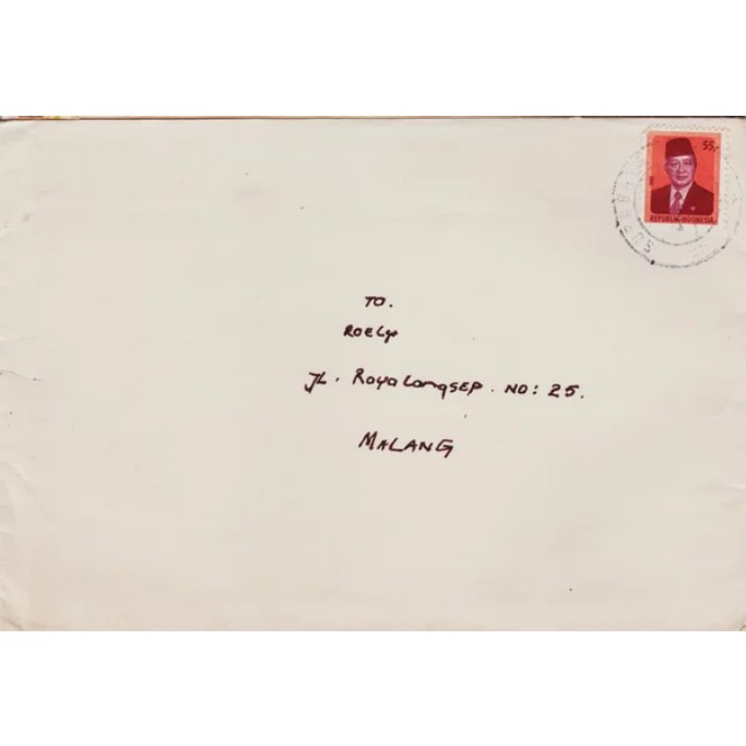 

Perangko Filateli A3-25 Indonesia Cover From Surabaya To Malang