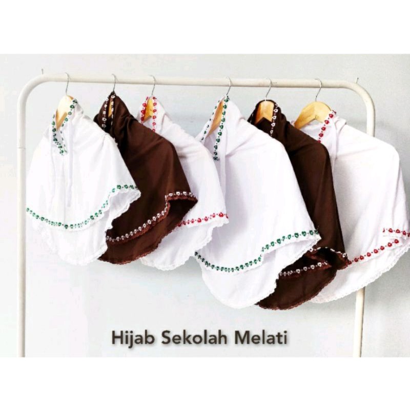 Jilbab sekolah/jilbab bergo sekolah/jilbab bergo kaos anak/jilbab bergo anak