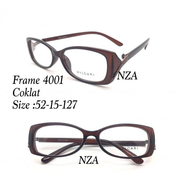 Frame Kacamata Wanita, Kaca mata Anti Radiasi, Kacamata Minus, Kaca mata New 4001, Kacamata Fashion