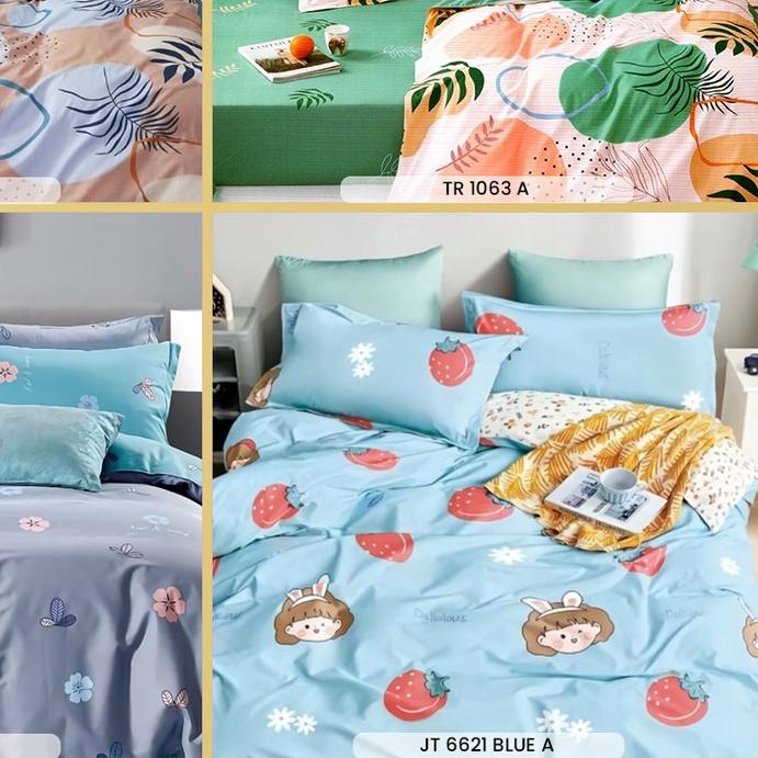 KAIN SPREI KATUN JEPANG SPREI MOTIF DAUN LEBAR 250 METERAN 100% ORIGINAL PART 1