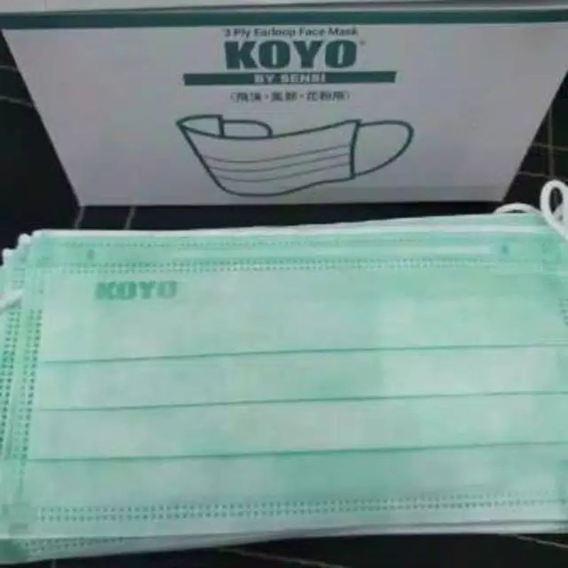 Masker sensi 3ply koyo isi 50pcs/box