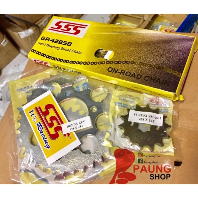 Gear Set SSS 428/130L SB Supra 100/Grand/Legenda 36T-40T paungs55 Segera Dapatkan