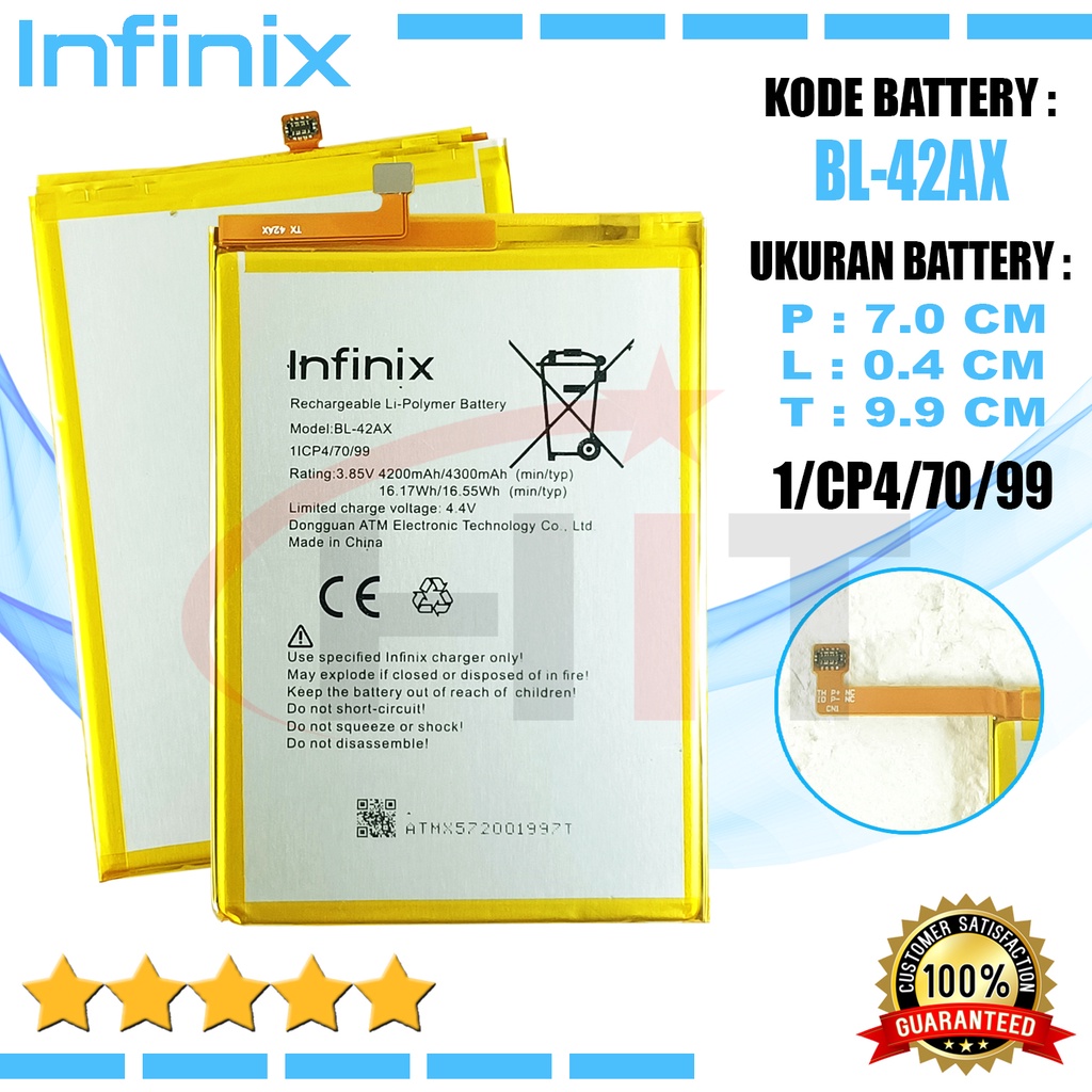 Baterai Battery INFINIX NOTE 4 X572 BL-42AX BL42AX