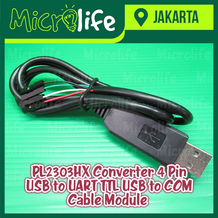 PL2303HX CONVERTER 4 PIN USB TO UART TTL USB TO COM CABLE MODULE