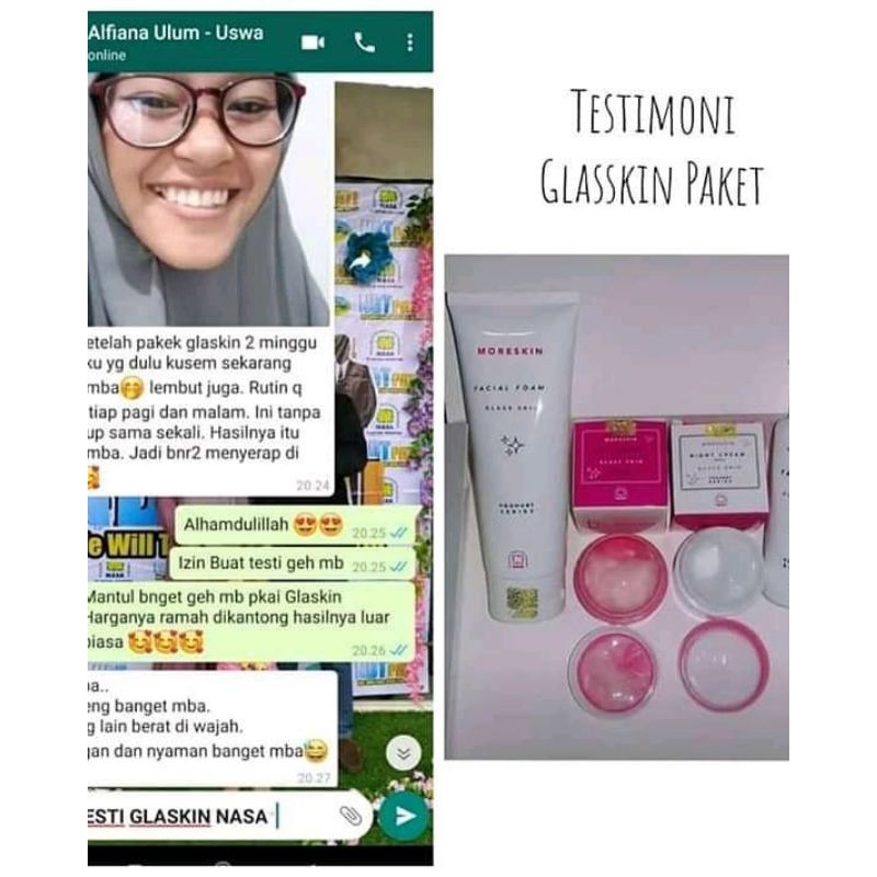 

MoreskinGlamoreskin#moreskinnewproduk#creamwajah#creamaman#paketglaskin#creampagi#wajahbersinar