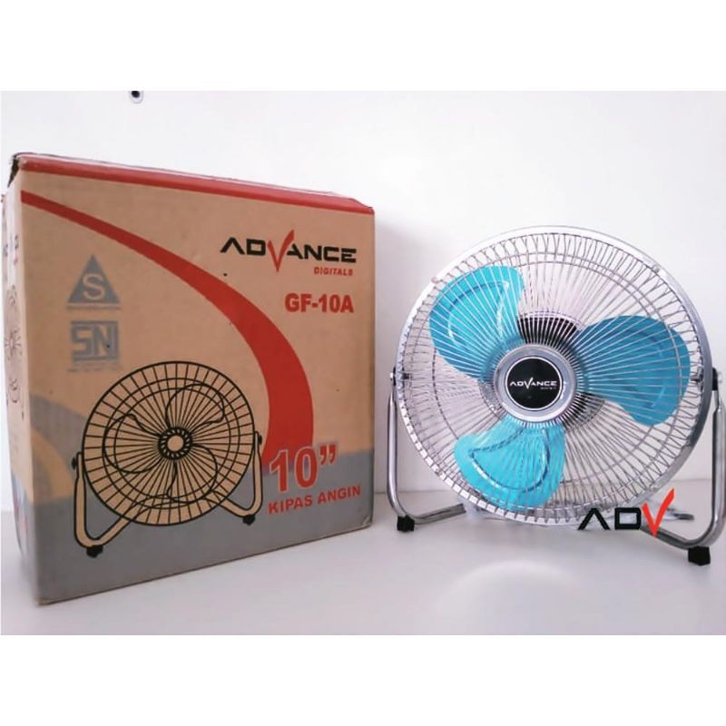 Promo Kipas Angin Advance 10" Inch GF 10A GF10A Meja Duduk Besi Kuat Kokoh 27 Watt Kecil Kencang ORI