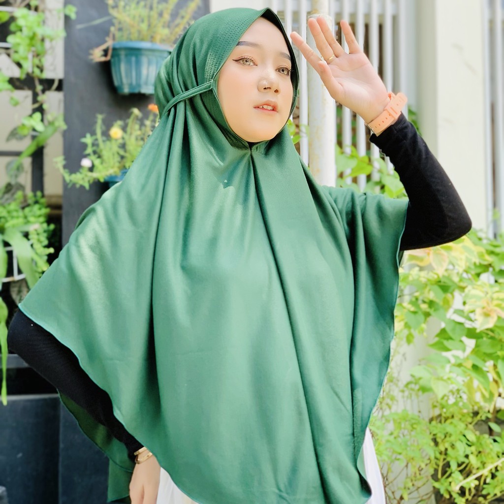 Hijab Instan Bergo Emilia XL Tali instan kaos Bergo-6