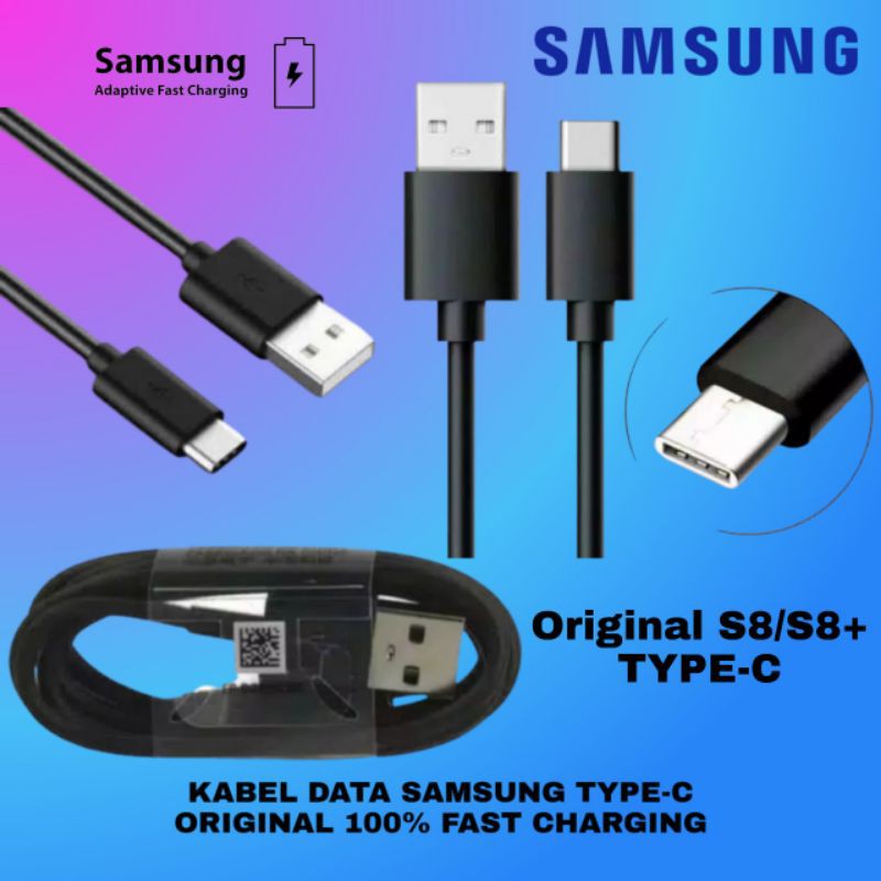 KABEL DATA SAMSUNG TYPE-C GALAXY S8 S9 S9+A5 A7 2017 ORIGINAL  FAST CHARGING