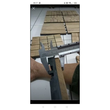 lantai parquet flooring kayu jati Custom Murah