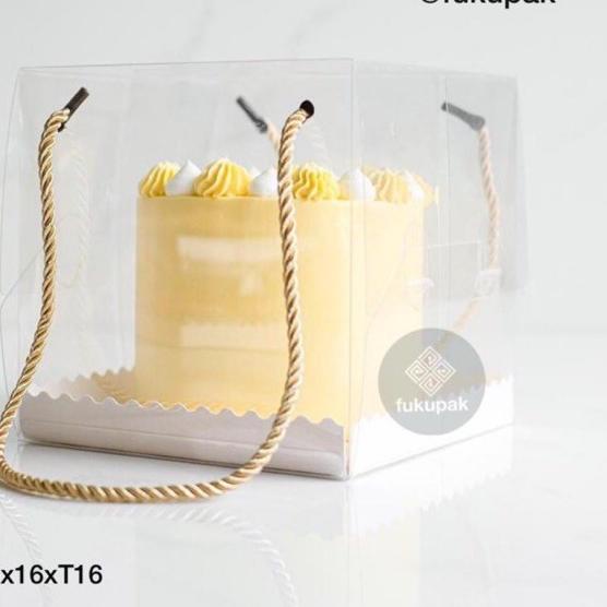 

Super 12.12 Box Mika Tali 20pcs| Clear Transparent Cake Box| Kotak Hantaran Hamper Tumpeng Chiffon P