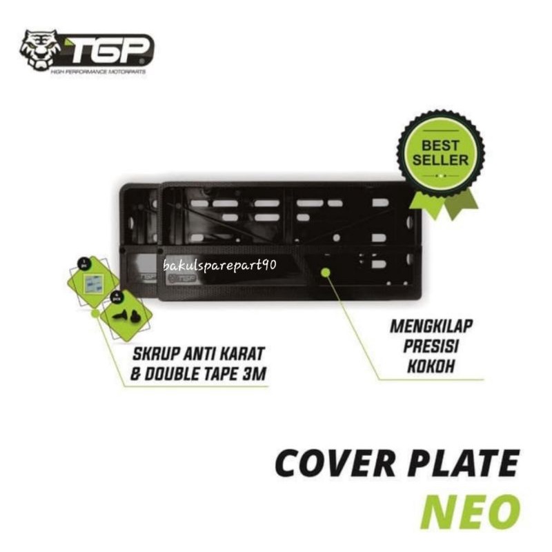 Cover Plat Nomor Motor NEO TGP / Dudukan Plat Nomor Motor / Bingkai Plat Nomor Motor /Aksesoris Vari