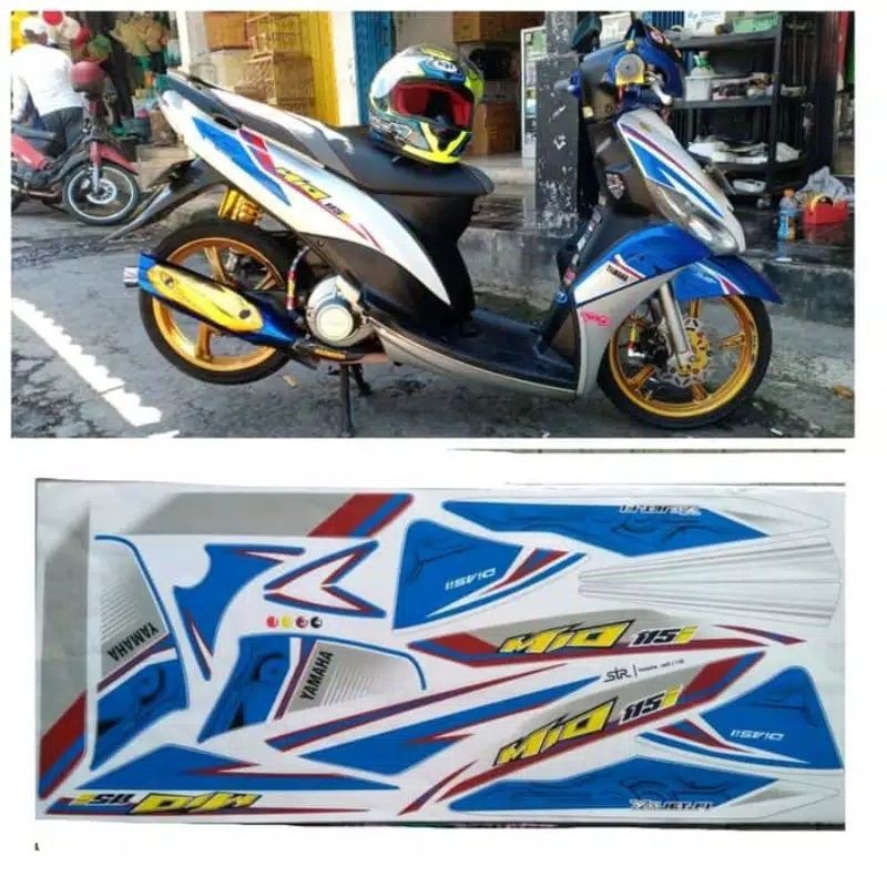 sticker sticker striping variasi mio j mio gt thailand